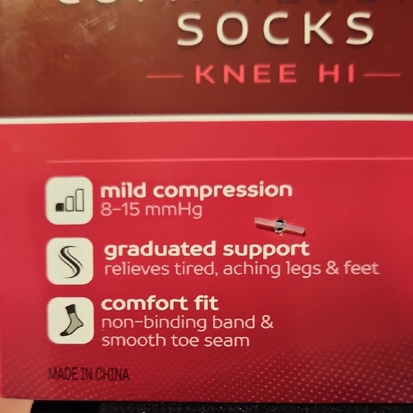 Dr. Motion Black Light Compression Knee High Socks For Women. - Picture 4 of 5